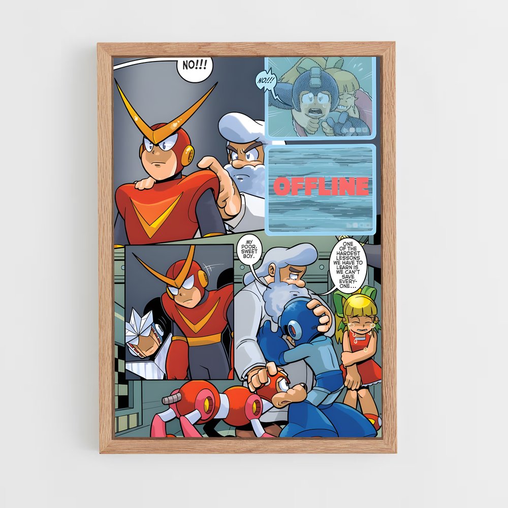 Poster Luminescence – affiche Mega man (vue 4)